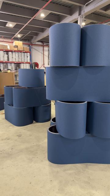 Hermes Abrasives RB484 44 Z Zirconium Grit 100 used in our factory in Bahrain. Our team is currently in the process of cutting and packing for a client over in Dubai.
Product benefits
- High tear resistant, low stretch and waterproof polyester backing
- Tough zirconia alumina grain ensures high stock removal rates and long tool life
- Especially suitable for dry grinding of stainless steel
- For universal applications: dry and wet (water-, emulsion- and oil-resistant)
Need abrasives for your next project? Contact us to learn how we can meet your specific needs! Stay tuned for some exciting news!
#abrasives
#hermes
#MAG